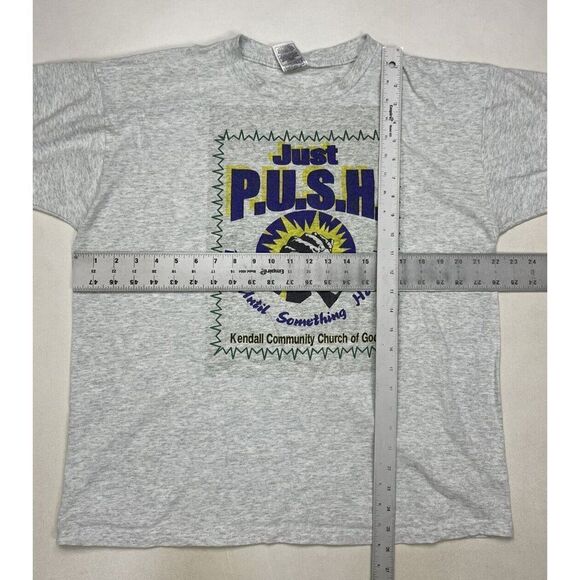 VTG Kendall Church God Miami Pray Until Something Happen T-shirt Men Large Jesus - Picture 7 of 7